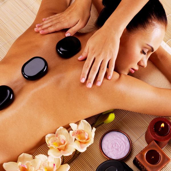 Hot stone therapy