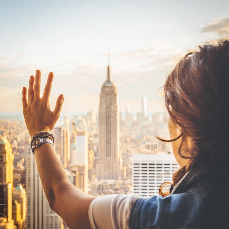 Young woman near a window in New York