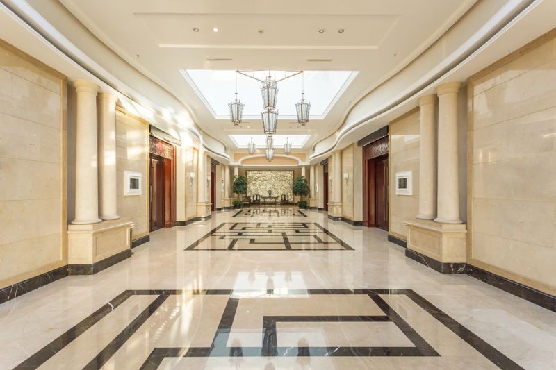 modern hotel interior and corridor
