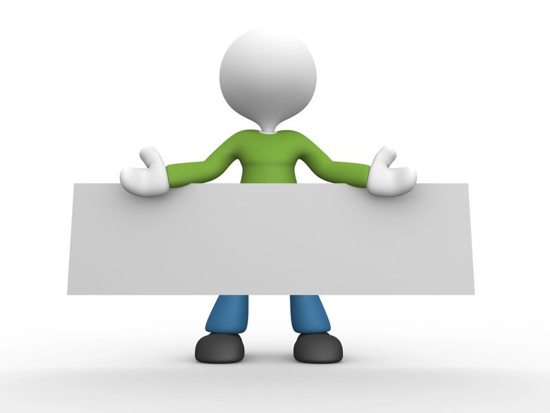 3d people - man, person is holding a board.