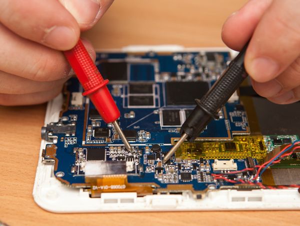 Motherboard being diagnosed 