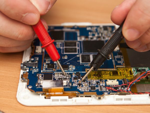 Motherboard being diagnosed 