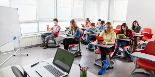 Diverse students building a brighter future.