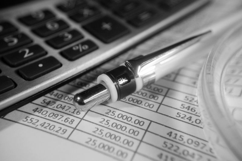 Home Finance, Calculator, Ball Pen, Amount