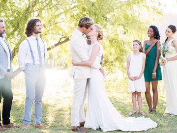 Couple at Micro-wedding