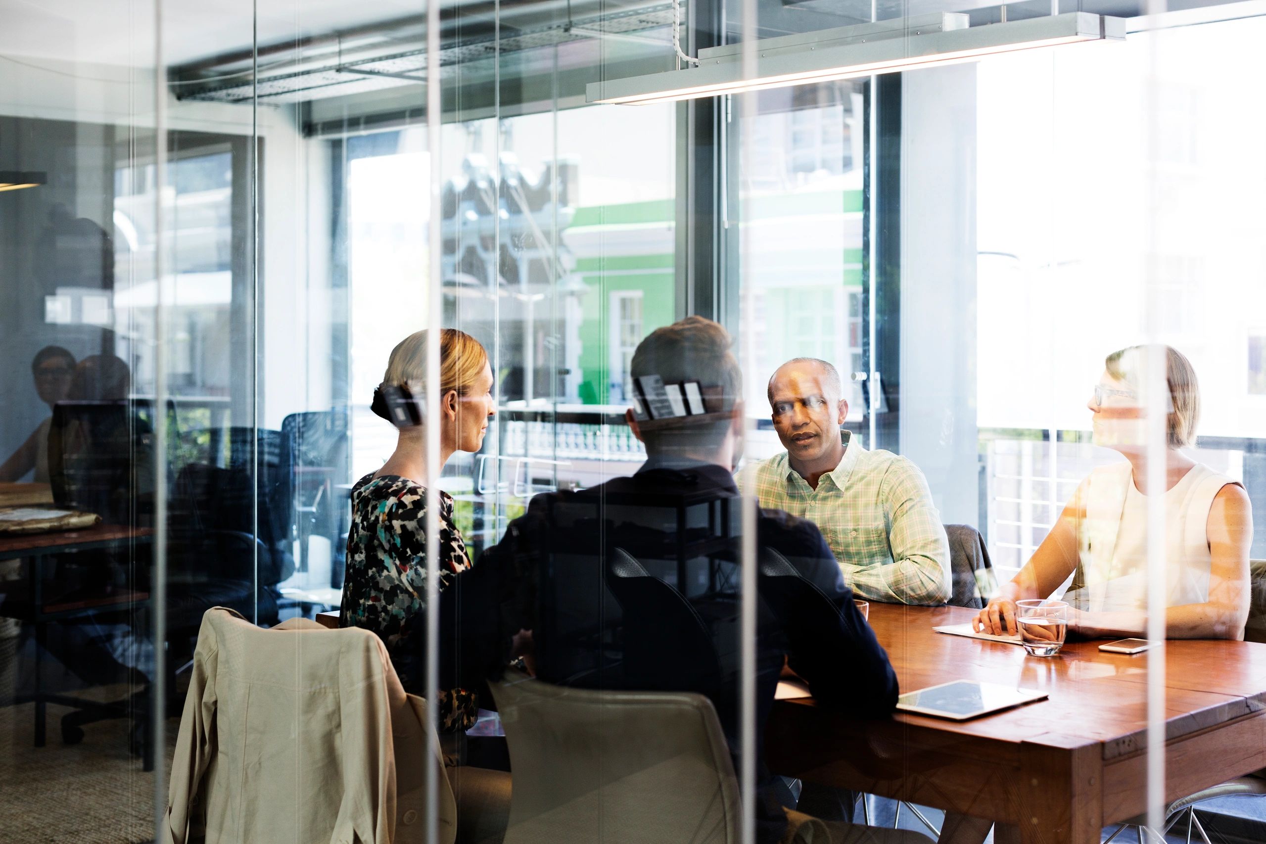 The Jonny Zane Agency is meeting with a heavy equipment rental business owner about AI solutions.