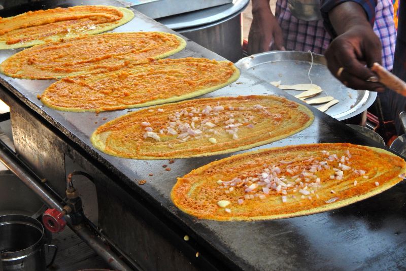Street food of India is sold by Hawkers in Market using portable  stalls and carts making it characteristics of the city offering distinctive street foods making it common all over India for all economic classes eat on the roadside almost round the clock.sometimes taste of street food is better than in restaurants making People cut across barriers of class, religion, gender and ethnicity passionate about street food. Vendors are credited for developing the city's food culture at relatively inexpensive compared to restaurants and vendors sell in crowded areas. 