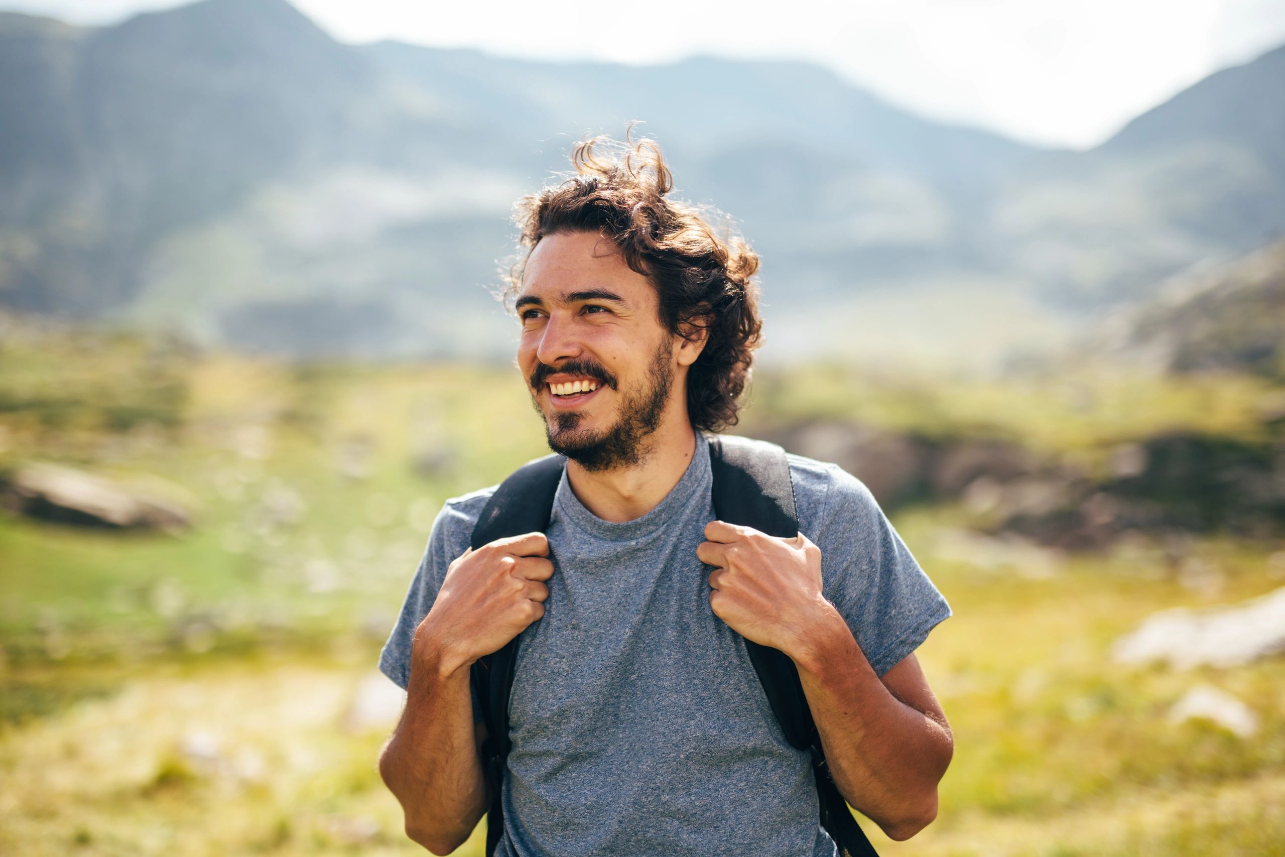 Man hiking