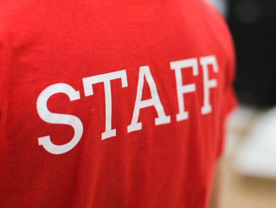 the word staff on a t-shirt