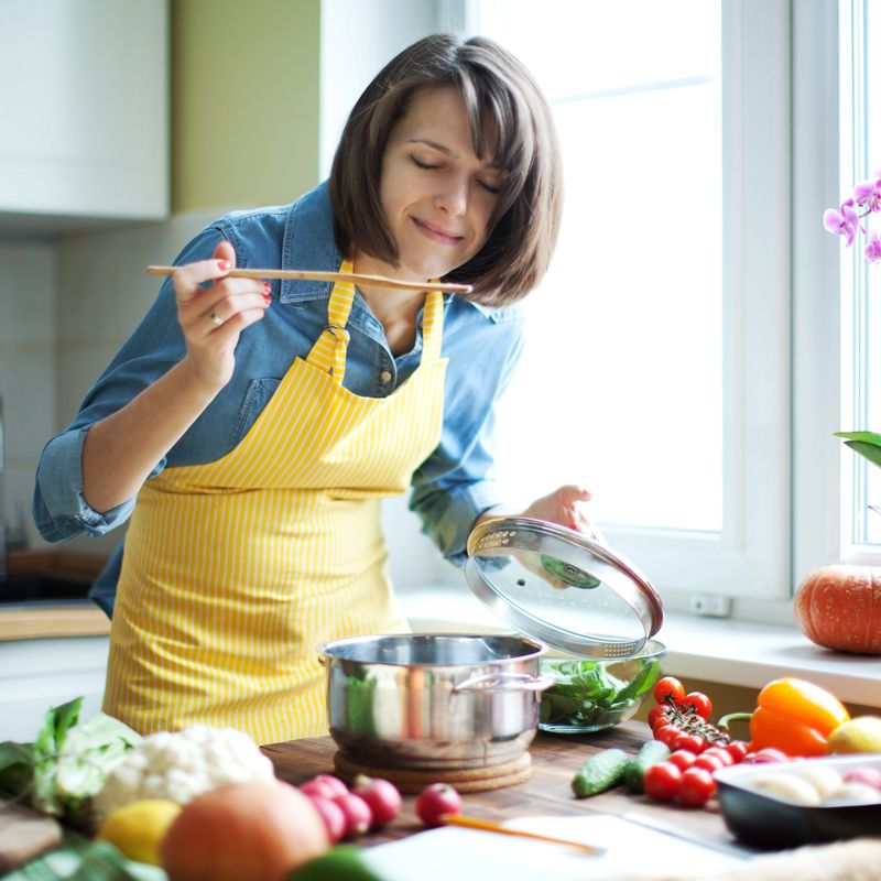Woman cooking
