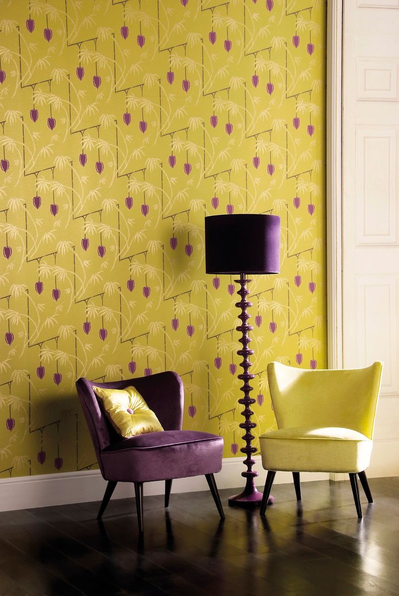 Interior of chair in living room win daylight