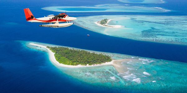 sea plane transfer to resorts in the maldives