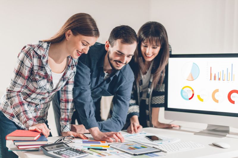 Groups of business people