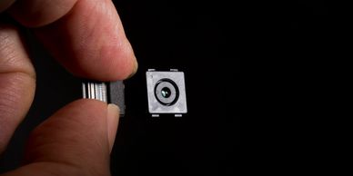 Tiny pinhole camera used for illegal surveillance