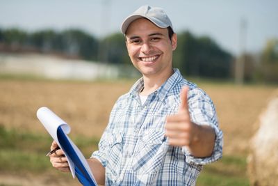 man giving thumbs up sign