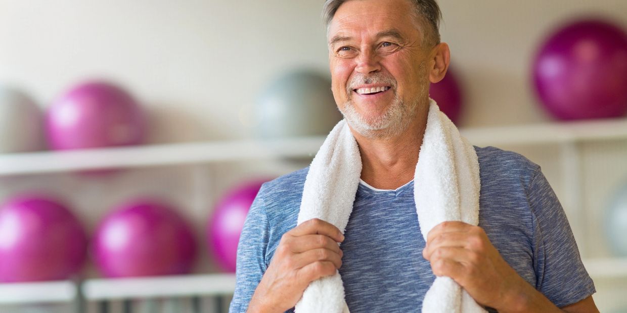man at fitness center
