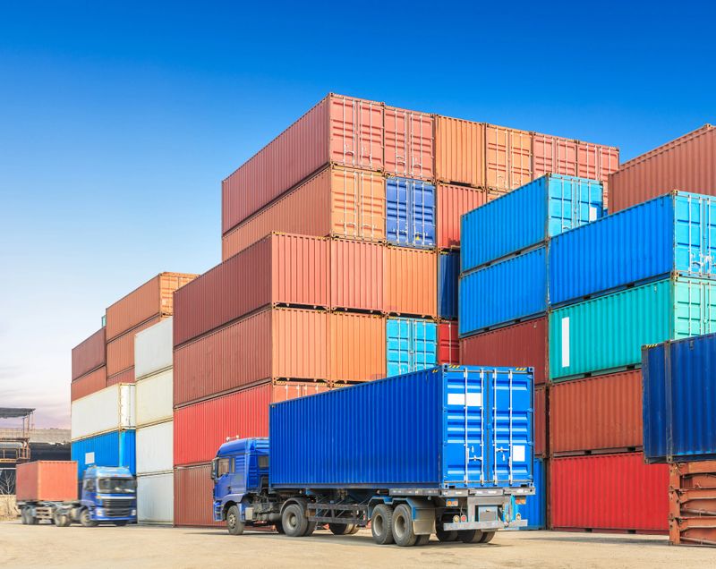 Industrial Container yard for Logistic Import Export business