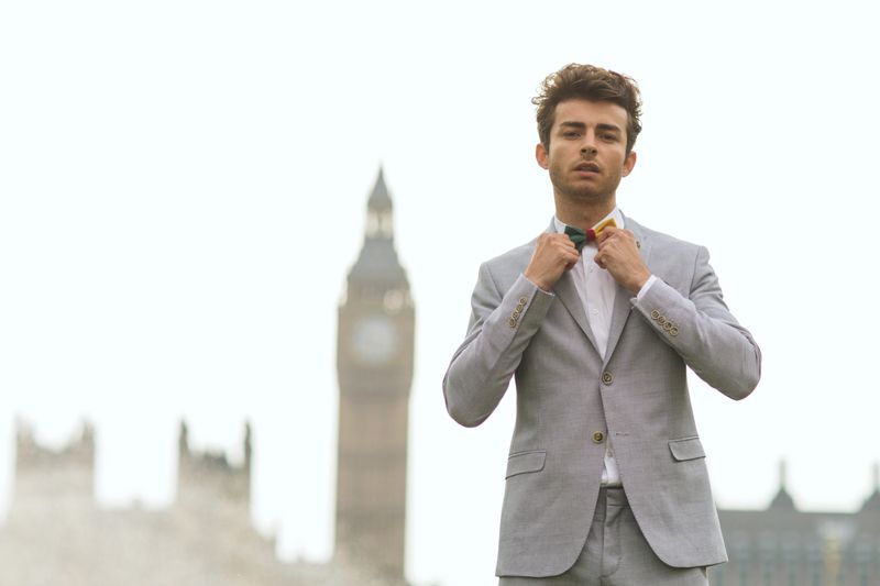 Male fashion suit photoshoot in London, United Kingdom