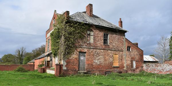 Derelict property with land in Staffordshire