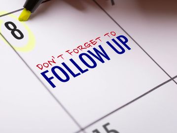 Reminder to follow up on the 8th.