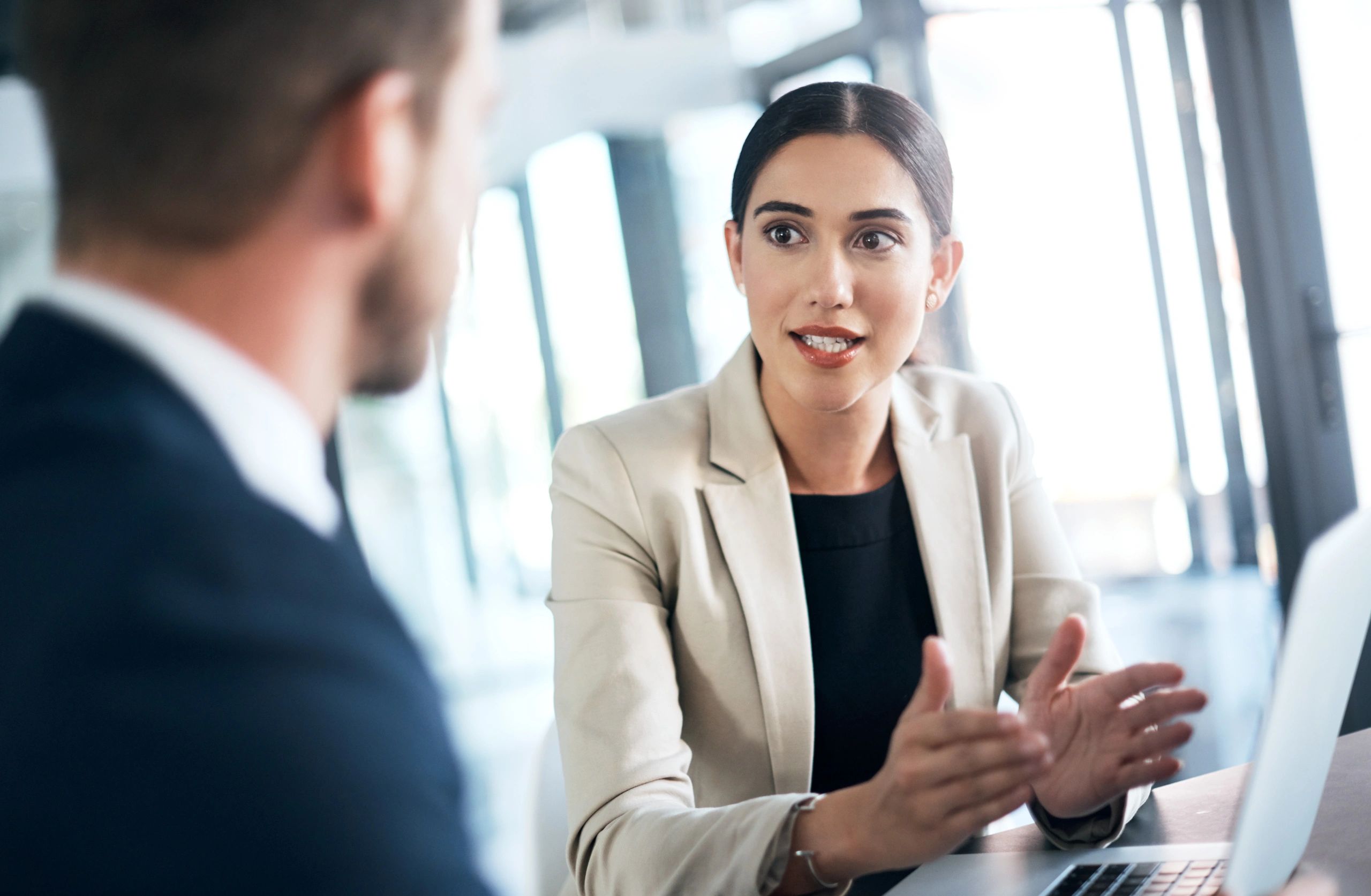 confident accountant happy to serve his clients 