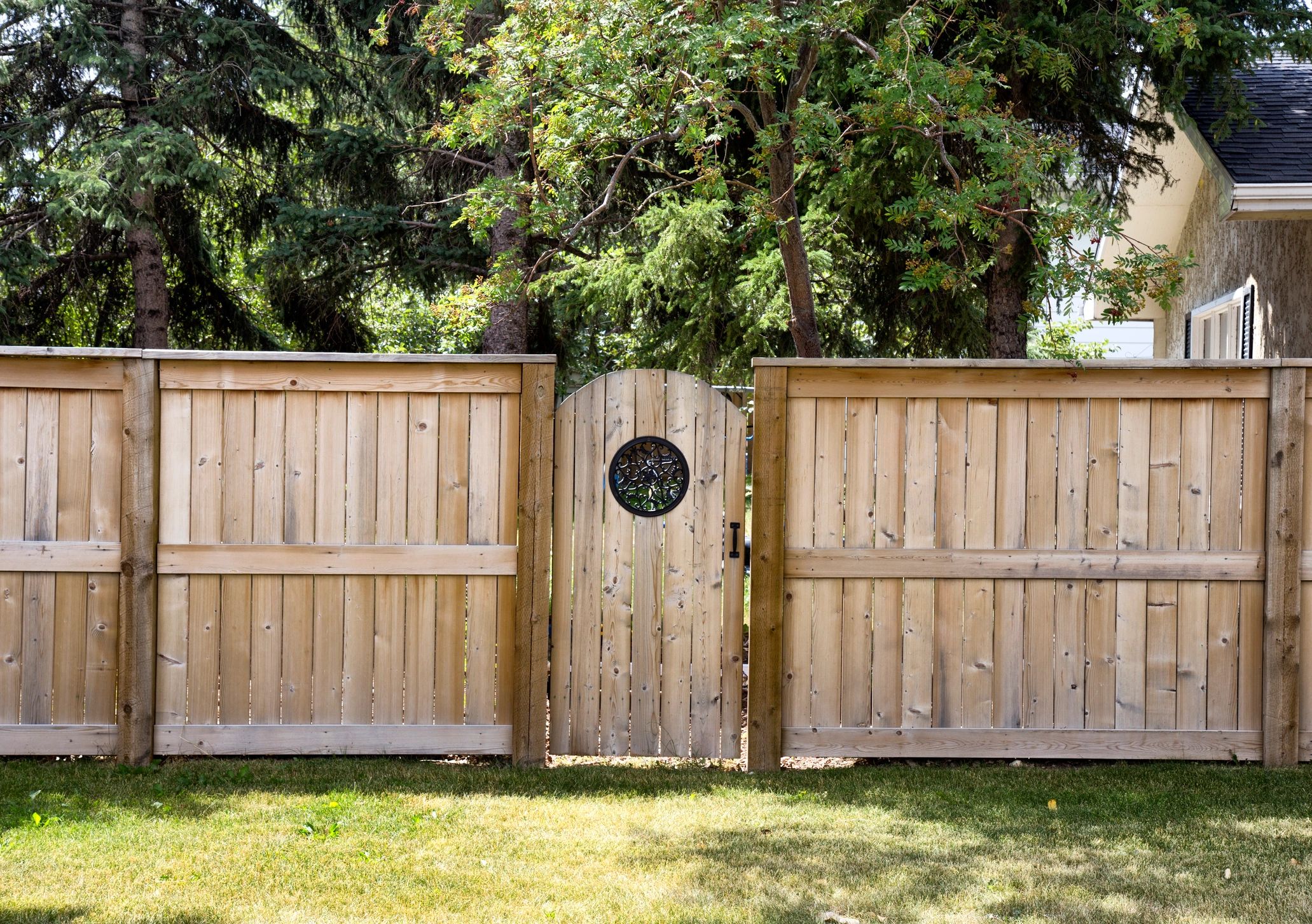 Wood fence installed by YEG Contractors