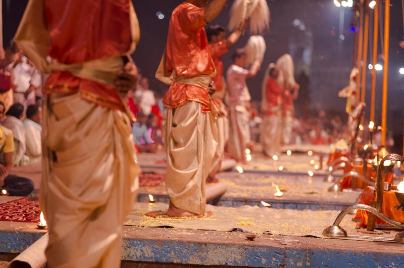 Puja ceremony in Varanasi, India, November 2015