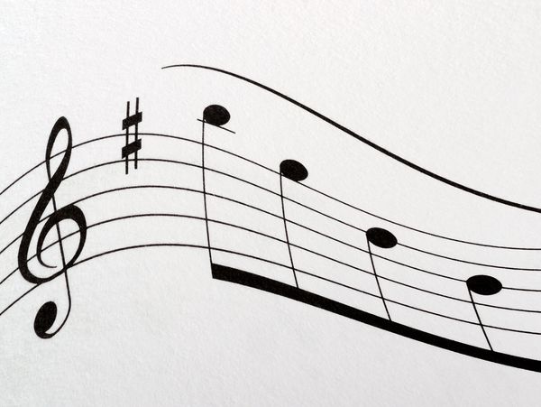 a descending musical scale