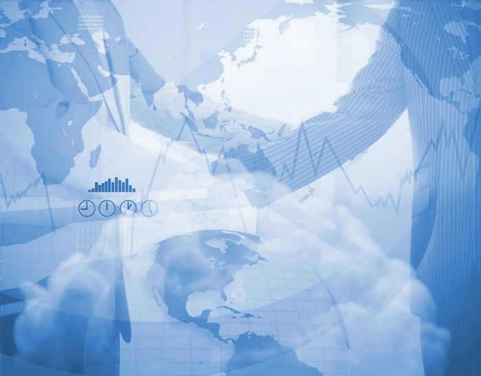 Businessman interacts with virtual consulting interface highlighting expertise and strategy.