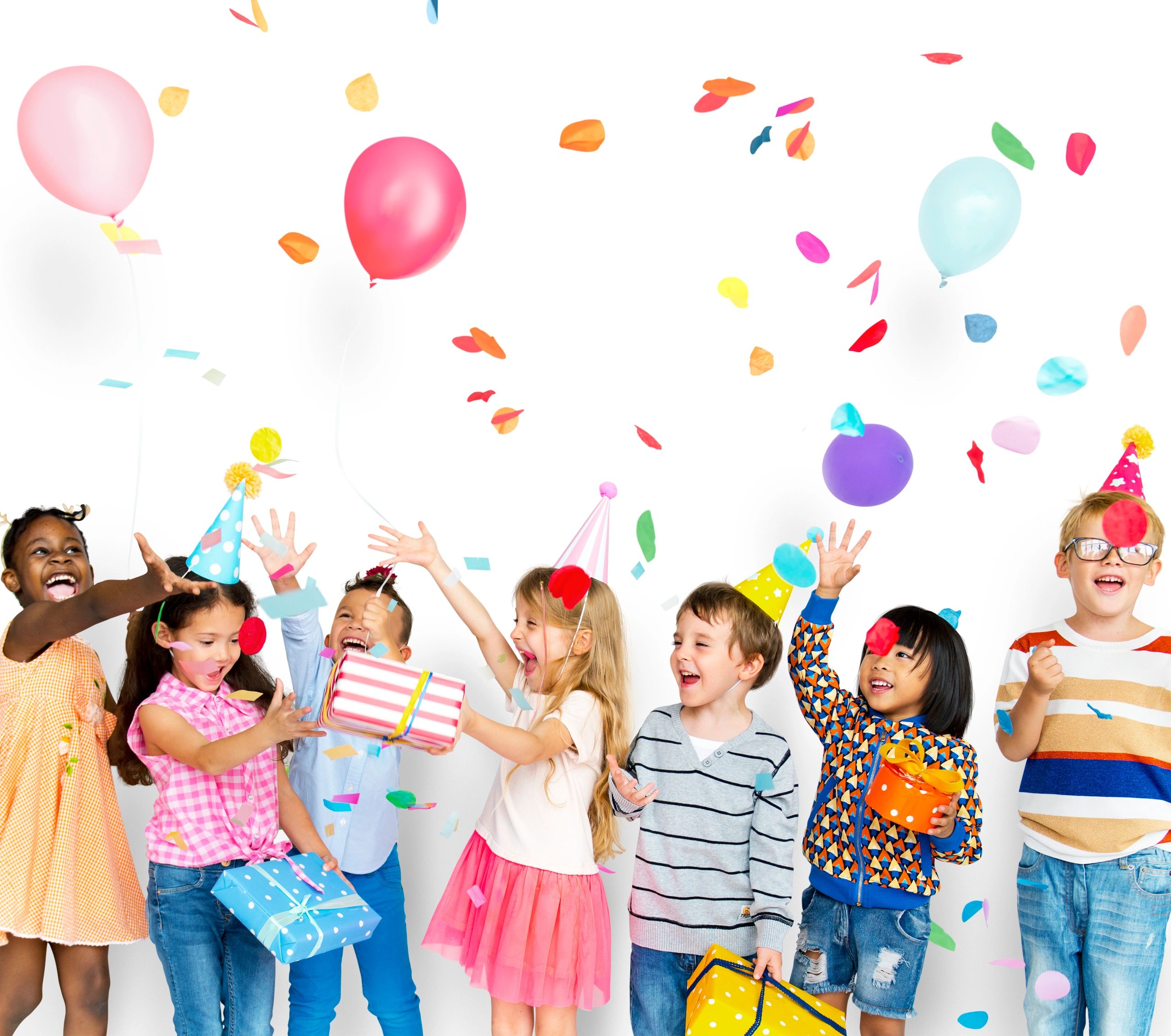 Children celebrating a birthday party