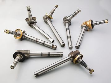 A collection of metal automotive or mechanical spindle shafts.