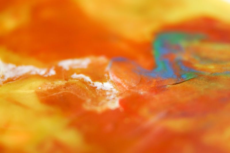 Center part of lotus flower. Macro photography.