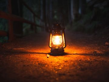 lantern mimicking a guiding light