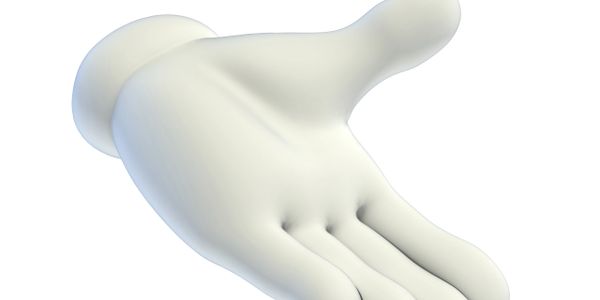 A hand asking for help