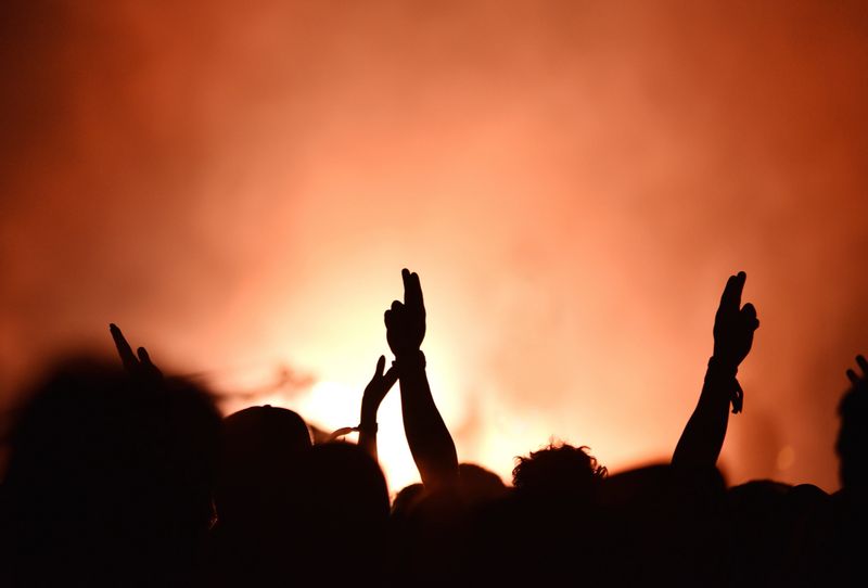 #metoo movement against sexual harrasment. Girl with raised hands