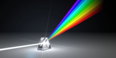 Individualizing by splitting the white light into its component rays, just like homeopathic consult.