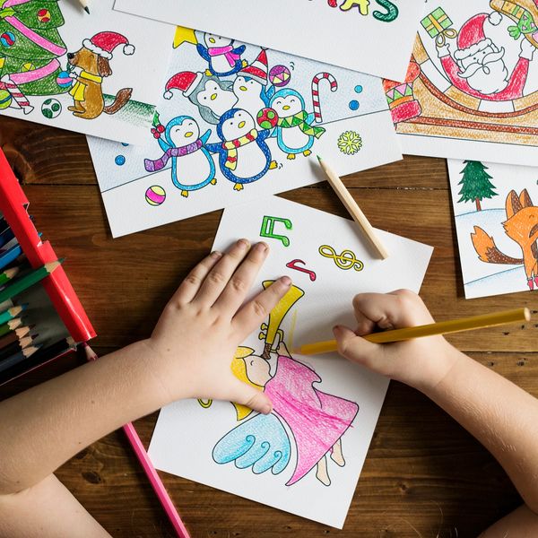 A Child coloring pages enhancing those Fine Motor Skills