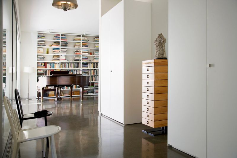 Interior of modern house, grand piano