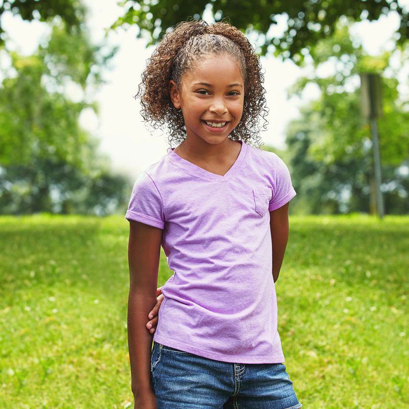 Shot of a young girl enjoying a day in the park