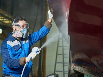 service de peinture au Gelcoat