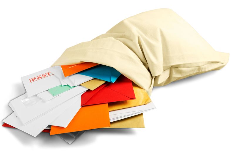 Sack of Past Due Envelopes