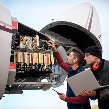 Aerospace team collaboration.