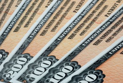 U.S. Treasury securities, symbolizing government-backed debt instruments and stable yield assets. Th