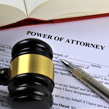 Close-up of power of attorney paperwork ready for notarization – mobile notary Mooresville NC