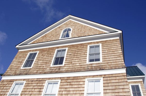 Cedar shake siding install