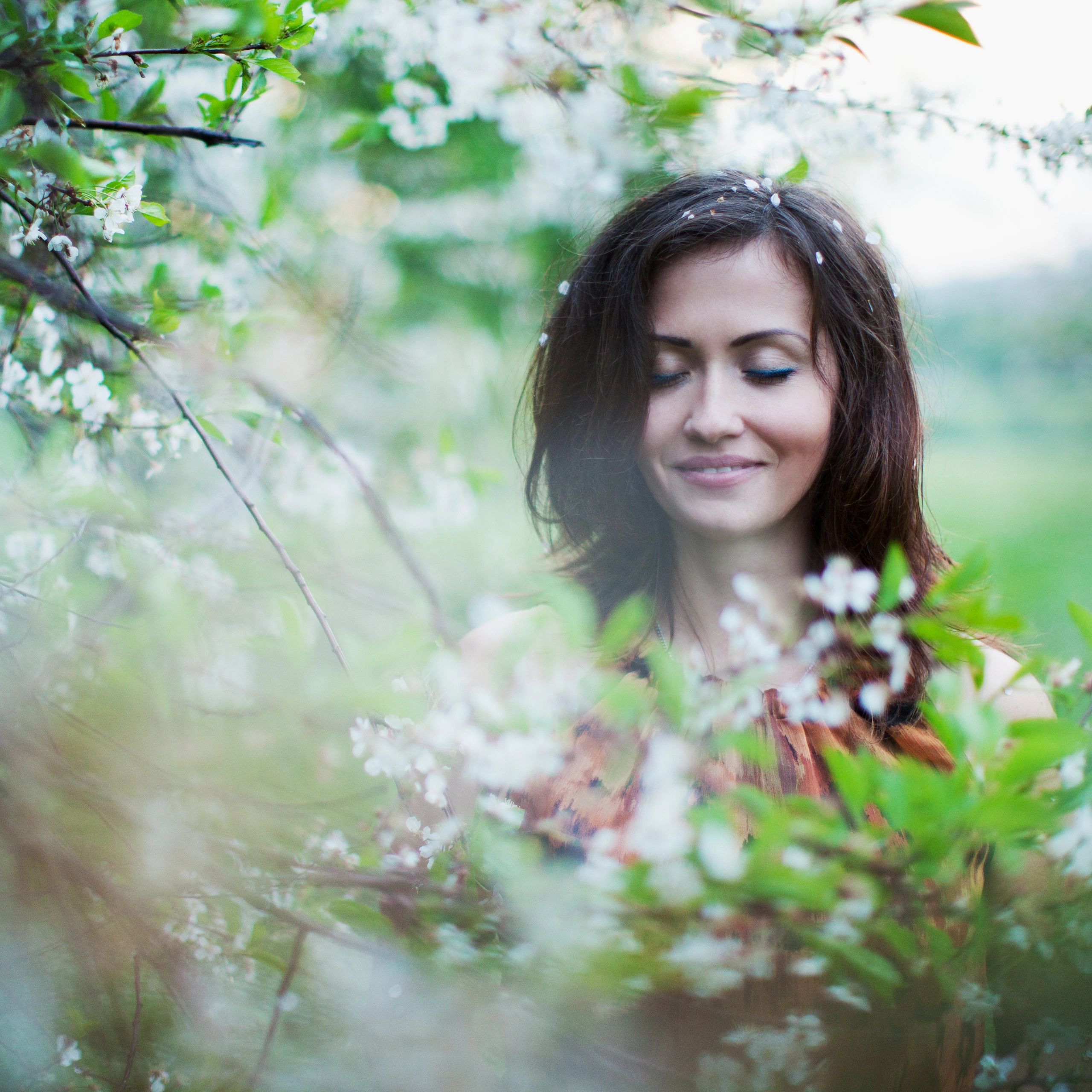 Woman Embracing Inner Peace