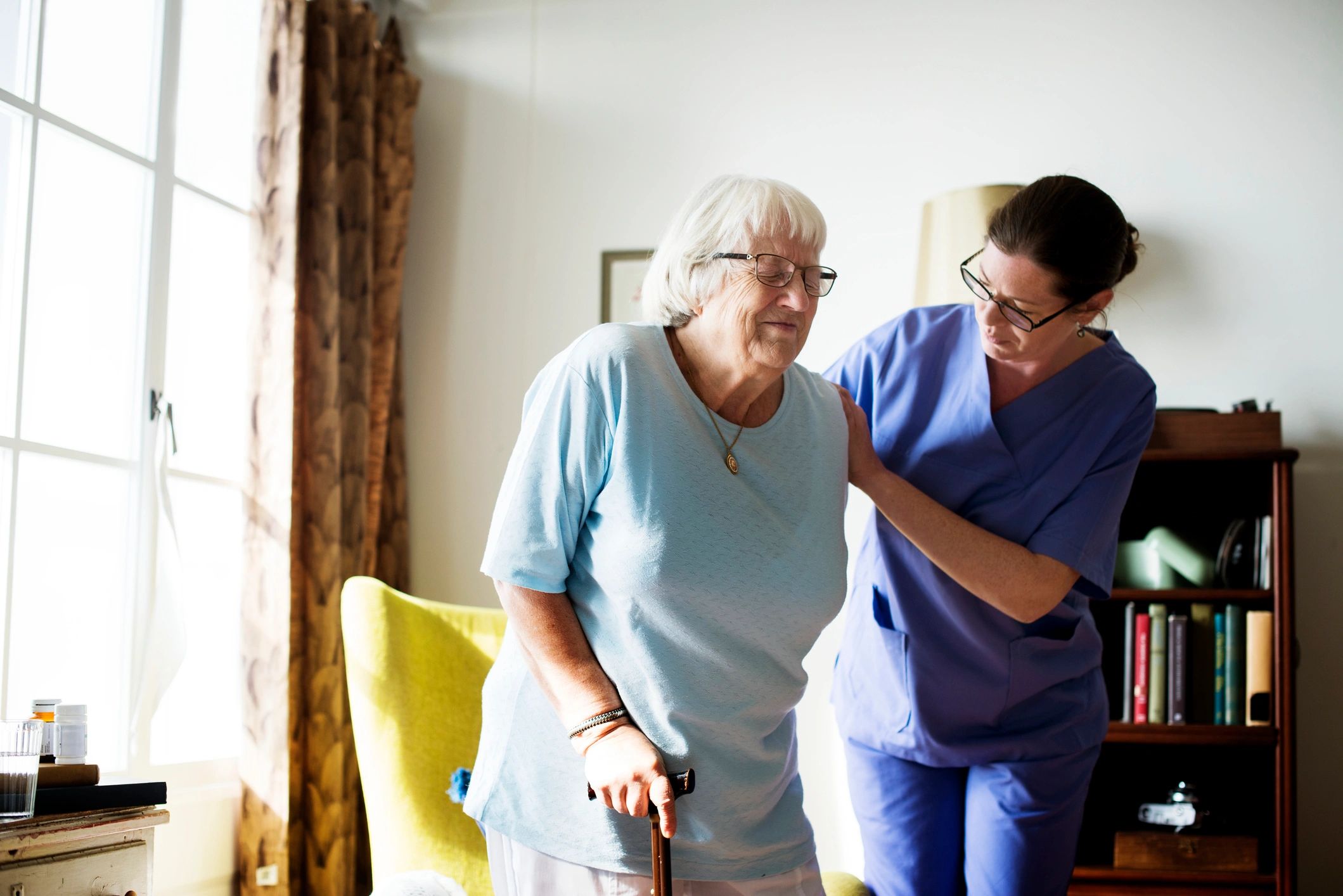 Respite care services performed on older woman in her home near Dayton, Ohio.