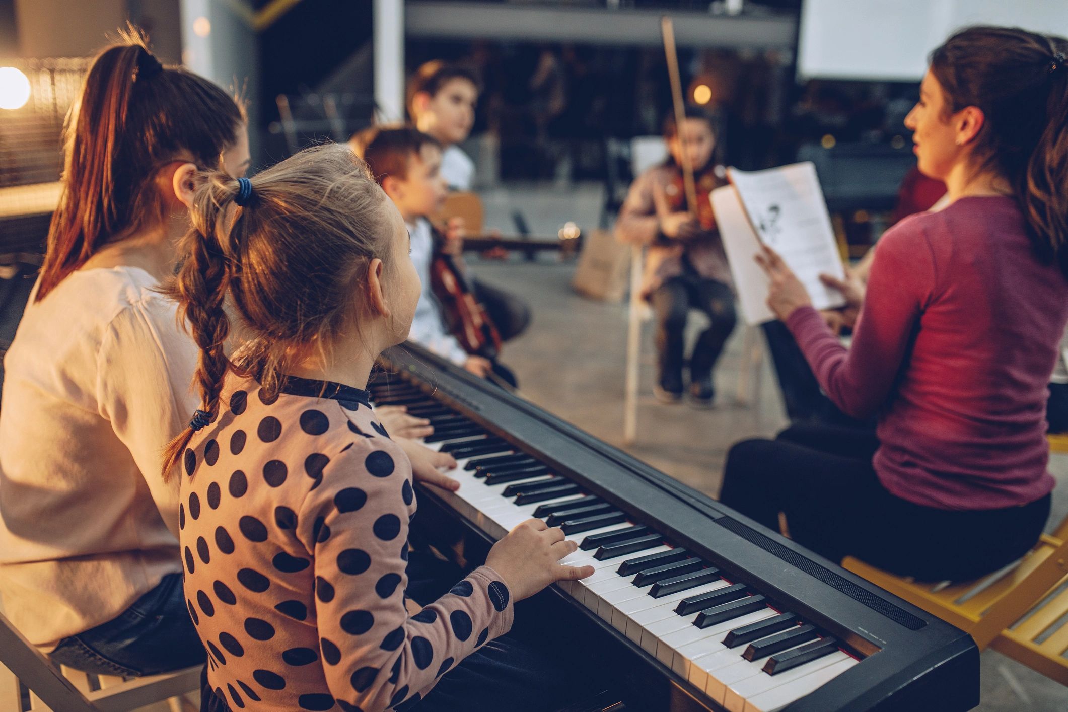 Flyer encouraging students to join the orchestra for music, scholarships, friendships, and community.