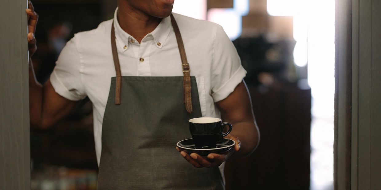 Coffee cart serving handcrafted espresso and specialty coffee drinks at Bay Area private events.
