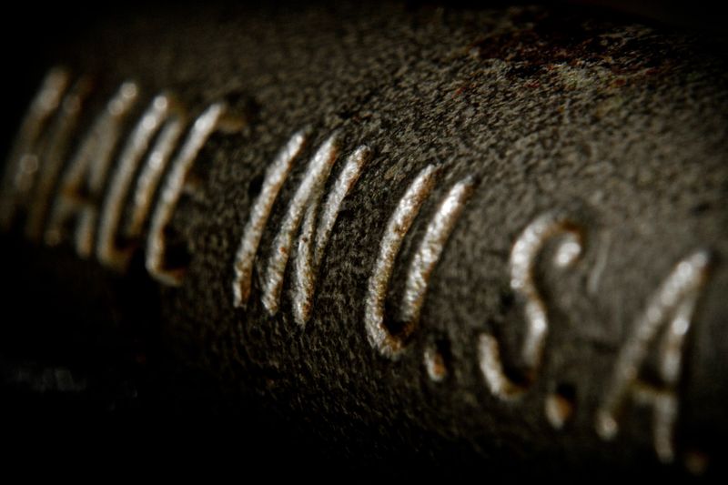 Made in USA metal engraved